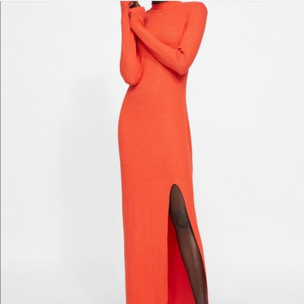 Zara knit maxi dress
